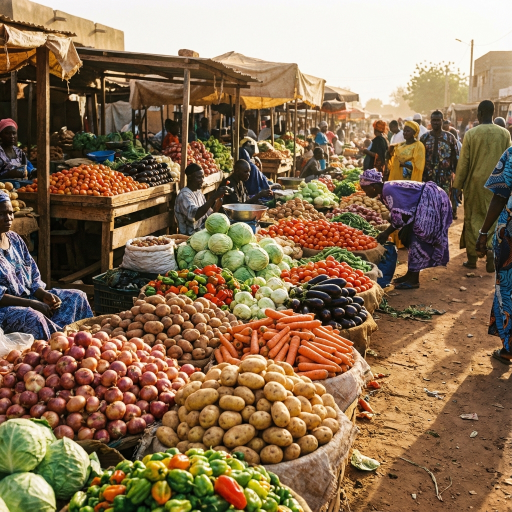 Légumes frais au marché